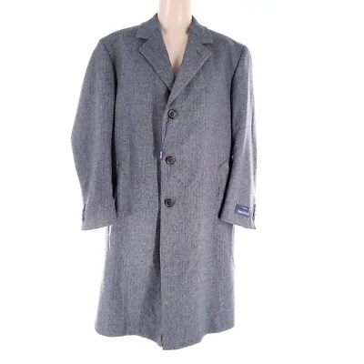 Abrigo Nautica Hombre Guisante Espiga 3 Botones 100% Lana Worsted Gris Talla 44R - Nuevo Con Etiquetas Foto 1 de 4