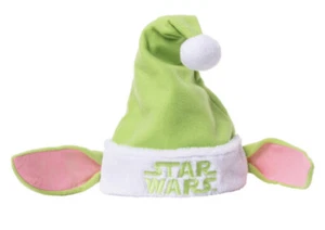 Disney STAR WARS Mandalorian GROGU YODA Elf Santa Christmas Hat Brand New - Picture 1 of 4
