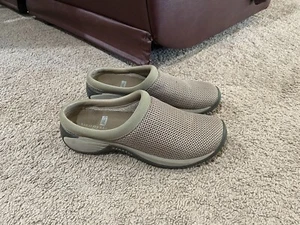 Merrell Encore Breeze 2 OrthoLite Slip On Mule Clog Deep Tan Mesh Women Size 9.5 - Picture 1 of 8