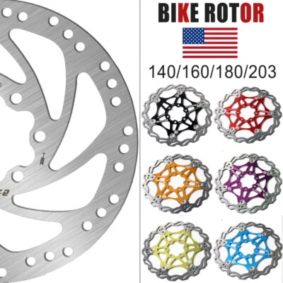 140/160/180/203mm Floating Rotor MTB/Road Hydraulic Disc Bike Brake Rotor 6 Bolt - Image 1 of 4