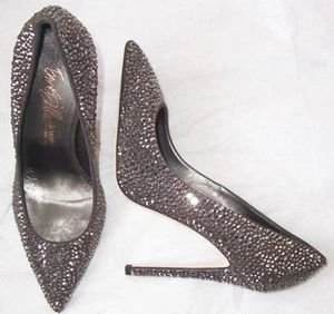 ENIO SILLA LE SILLA Pumps Schuhe silber Kristallverzierung 37 6,5 - Bild 1 von 3