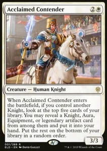 Magic the Gathering MTG Acclaimed Contender (1p) Throne of Eldraine Promos LP - Picture 1 of 1