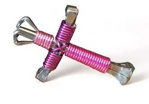Jünger Kreuz Halskette dreifarbig verstellbar christlicher Schmuck Jesus NEU - Bild 1 von 5