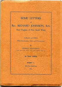 Some Letters of Rev. Richard Johnson, B.A. - George Mackaness (ed.) - Bild 1 von 4