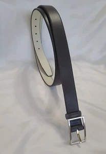 Men's Handmade Belt XL Top Grain Cow Leather 44" Waist 50" Full Length Dark Gray - Picture 1 of 7