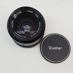 Vintage Vivitar Auto Wide Angle 35mm 1:2.8 Lens 52mm Filter No.3755969 Nikon/AF - Picture 1 of 13