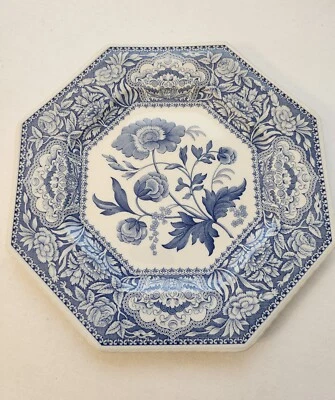 The Spode Archive Sutherland Collection Floral Blue Plate  - Image 1 of 4