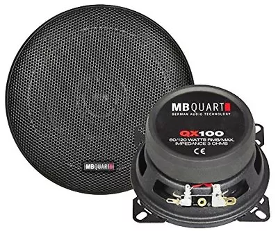 MB Quart Qx-100 10cm 2-wege Coaxial Speaker 3ohm 60 Watts RMS -1 Pair - Image 1 of 4