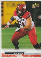 2023 Upper Deck CFL Sean McEwen Card #7 Calgary Stampeders U of C Dinos