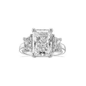 18k White Gold Ring F VS1 4 Ct Lab-grown Diamond IGI CERTIFIED Jewelry Gift - Picture 1 of 7