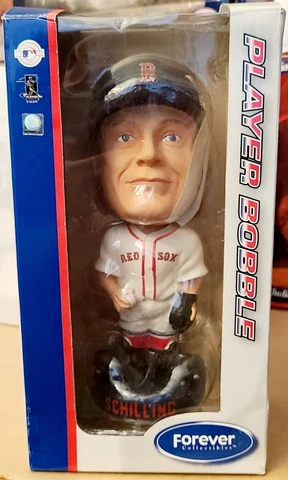 2005 CURT SCHILLING BOSTON RED SOX PLAYER BOBBLE IN BOX Cover
