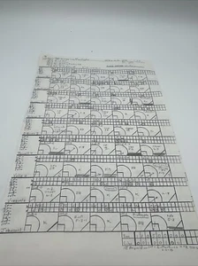 MLB Cubs Vs Mariners 1991 GAME USED PITCHING CHART 4/4/91 Griffey Jr. - Picture 1 of 8