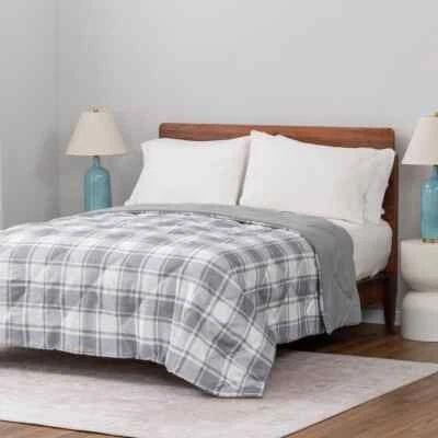 Manta alternativa de microfibra de espiga reversible lavable a máquina Foto 1 de 4