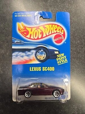 Tarjeta Hot Wheels 1991 todo azul #264 Lexus SC400 Ultra Hot Wheels Foto 1 de 3