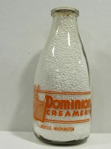 SRPQ Milk Bottle Old Dominion Creamery Dairy Colville WA STEVENS CO 45 Housewife - Picture 1 of 2