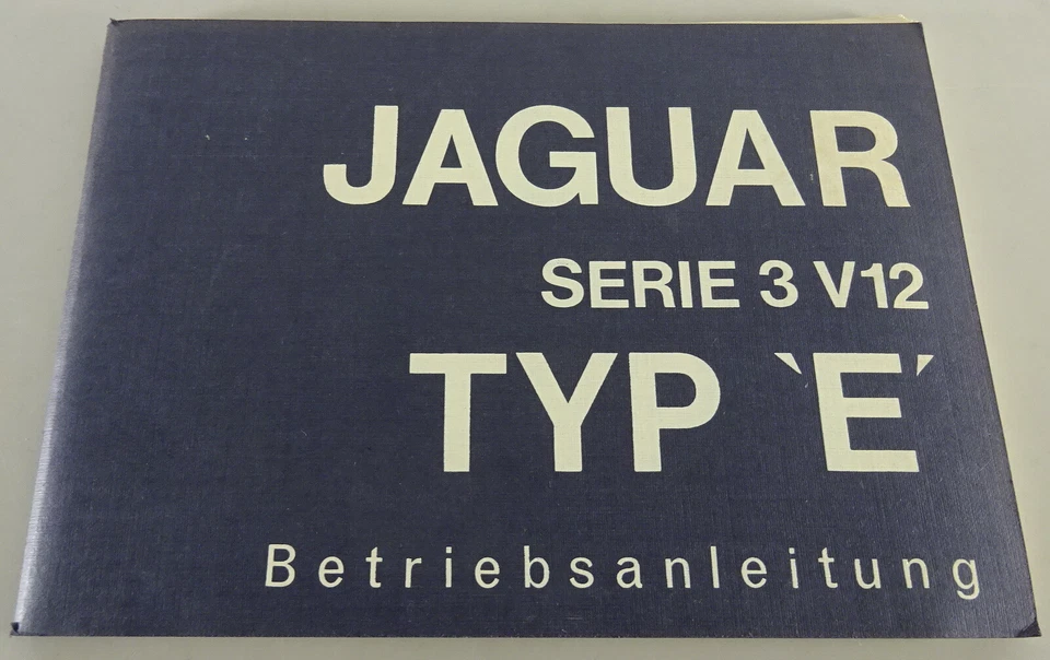 Manuale / Guida Jaguar E-Type Serie III 5,3 Litri V 12 In Tedesco Foto 1 de 4