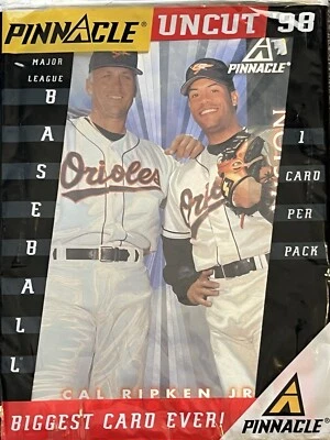 Pinnacle Chicago Cal Ripken jr./ Roberto Alomar HUGE 18x13 Uncut Baseball Card - Image 1 of 4