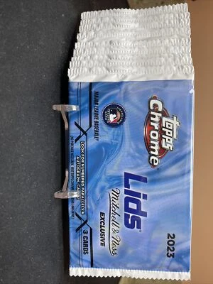 2023 Topps Chrome Lids x Mitchell & Ness Promo Pack Sealed LOT OF 10 - Image 1 of 2