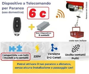 Radiocomando Telecomando wireless per paranco 6-C - Foto 1 di 6