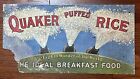 1904 Quaker Puffed Rice Trolley Card Ad 21x11 SUPER RARE Litho 118 YEARS OLD