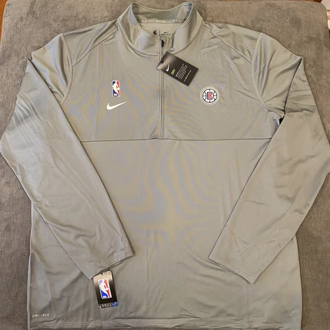 Nike NBA LA Clippers Dri-Fit Gray Warm Up Jacket AV1658-002 Men’s Sz L XXLT New Cover