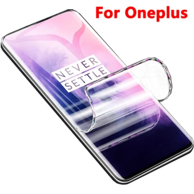 Hydrogel Film Screen Protector For Oneplus 10T 6T 7T 8T 6 8 Pro protective film - Image 1 of 4