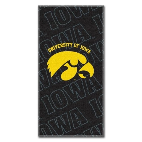 IOWA HAWKEYES BEACH TOWEL POOL BATH WITH TEAM LOGO 28”X58” NWT NCAA LICENSED Cover