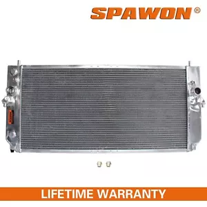 3 Row SPAWON Radiator For Oldsmobile Aurora Cadillac DeVille 00-05 4.6L Aluminum - Picture 1 of 9