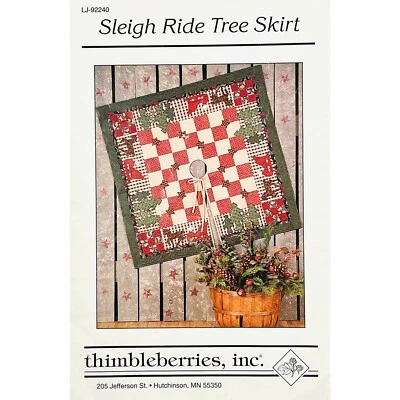 Thimbleberries Sleigh Ride Tree Skirt PATTERN LJ92240, Christmas Tree Skirt - Image 1 of 4