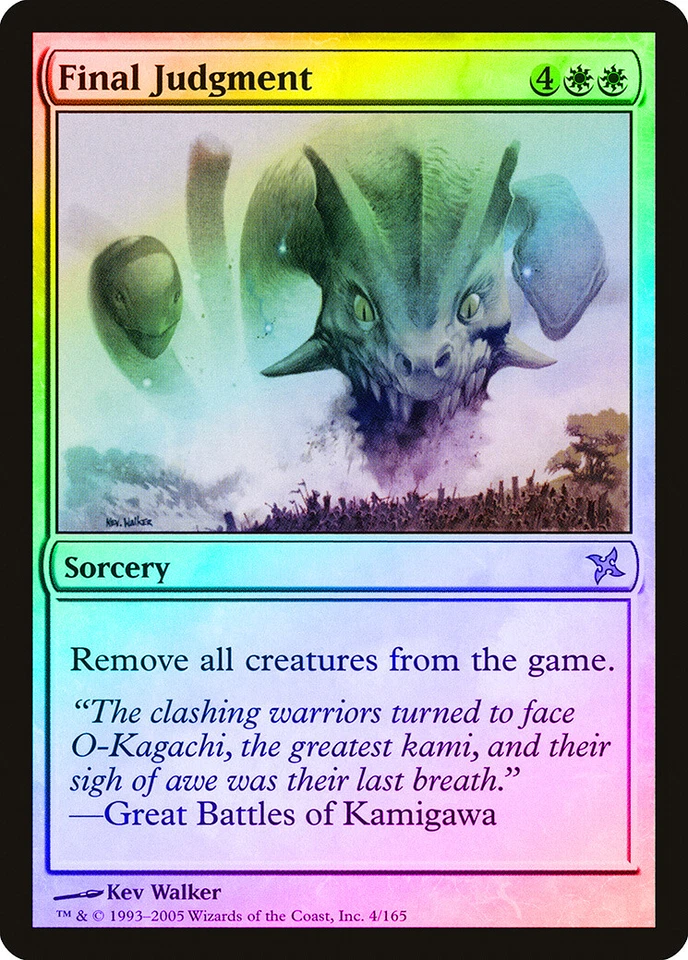 Final Judgment FOIL Betrayers of Kamigawa HEAVILY PLD White Rare CARD ABUGames - Image 1 of 1