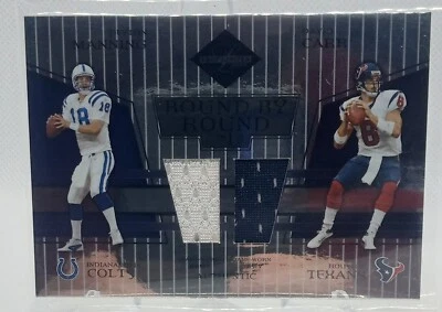  Hoja limitada 2004 ronda por ronda parche doble Peyton Manning David Carr/50 SP Foto 1 de 2