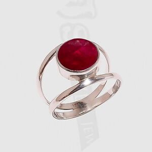 Ruby Natural Gemstone 925 Sterling Silver Ring Handmade For All Size JA_382