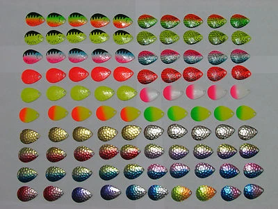 SUZIES SPINNERS 100 ct. Size 3 Colorado Blades Make your own spinner harnesses - Image 1 of 3