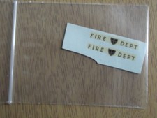 Dinky 282 Land Rover Fire aparato transferencias//Calcomanías