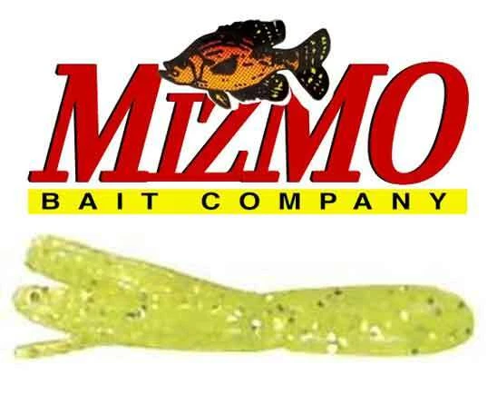Tubos Mizmo Crappie Panfish 1,5 pulgadas especificaciones 11025 Chartreuse plata brillo escama Foto 1 de 1