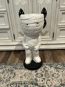 Candy Corn Lane Large Mummy Candy Dish - 18.5” high - Picture 1 of 1