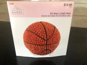 Sunny Side Up 3-D 6” BALL ALUMINUM CAKE PAN SET soccer, baseball, golf, etc - Picture 1 of 4