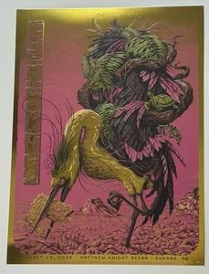 Billy Strings Poster Eugene OR Matthew Knight Arena 2025 Silkscreen S/N *FOIL* - Picture 1 of 18