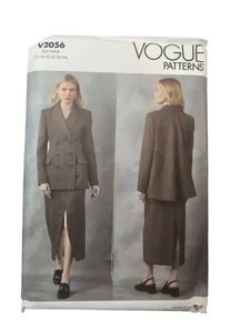 Vogue V2056 Sewing Pattern Misses Tailored Jacket & Skirt Sizes 18-26 - Foto 1 di 5