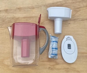 BRITA 6-Cup Metro Water Filter Pitcher Smart Light Indicator Red & White Filter - Picture 1 of 7