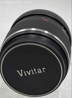 Vivitar Black Automatic Fixed Mount Lens Wide Angle 35mm F/1:2.8 For Konica Lens - Image 1 of 4