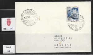 PHT_481. TRIESTE FTT. FDC letter w. 1949 BIMILLENARIO CATULLO. Scott 56 - Picture 1 of 1