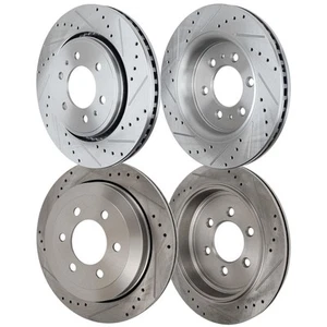 Front & Rear Brake Disc Rotors for Lincoln Navigator Ford Expedition 2007-2017 - Picture 1 of 12
