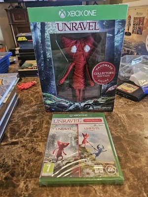 Unravel 1  & 2 Two Yarny Bundle Xbox One X W Handmade Figure COLLECTOR'S EDITION - Image 1 of 4