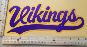 Large Vikings Iron On Patch 6x10. Many Colors Available - Picture 1 of 1