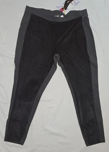 Women with Control Pants Shape Enhancing Black & Gray Sports Yoga Large Short - Picture 1 of 14
