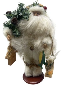 T.J.'s Weihnachten stehend Weihnachtsmann Figur Ornament Fisch Taube Vogelhaus LESEN - Bild 1 von 9