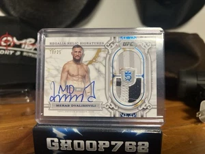 2024 Topps Royalty UFC Regalia Relic Signatures Blue Auto Merab Dvalishvili /25 - Picture 1 of 3