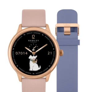 RADLEY S19 Cobweb ( Genuine ) Leather And Denim Silicone Strap - Picture 1 of 5