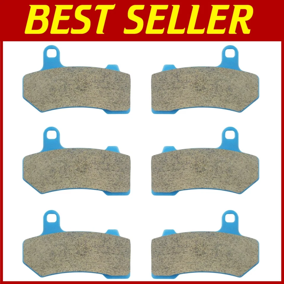 Juego de pastillas de freno de cerámica sin ruido para Harley Davidson Road King y Electra Glide Foto 1 de 4